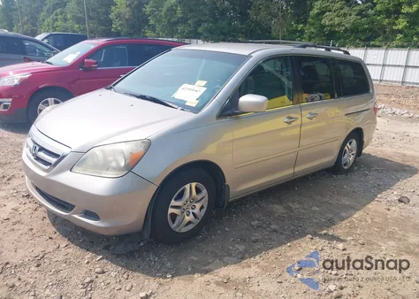2007 Honda Odyssey Ex from USA, damaged, VIN 5FNRL38487B061583